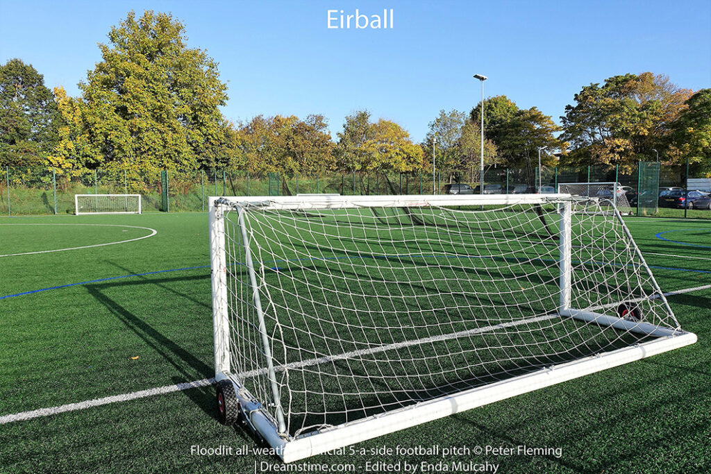 Floodlit all-weather artificial 5-a-side football pitch